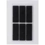 HERMA 15187 etiquetas rectangulares autoadhesivas negras 100 x 150 mm, pack de 6