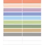 HERMA 15238 Etiquetas autoadhesivas rectangulares permanentes multicolor pack de 60