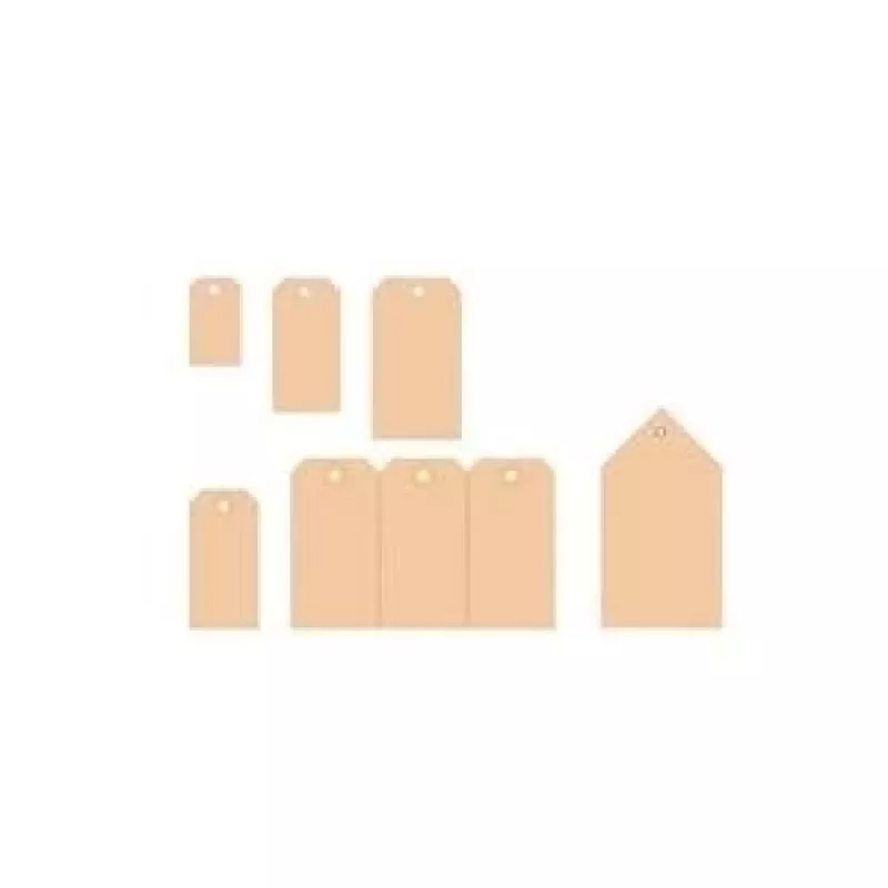 Etiquetas colgantes de cartón HERMA 6045 lisas marrones 48 x 95 mm pack de 1000