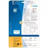 HERMA 8016 Etiquetas de poliéster cristalinas brillantes A4 45,7 x 21,2 mm 1200 etiquetas