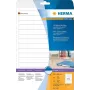 HERMA Special Permanent Etiquetas para archivo autoadhesivas mate opacas, papel, Blancas, 192 x 16,9 mm, 400 etiquetas (25 hojas x 16) (5118)