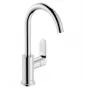 Monomando de lavabo HG Rebris S 210 Caño giratorio Pop-Up Cromo