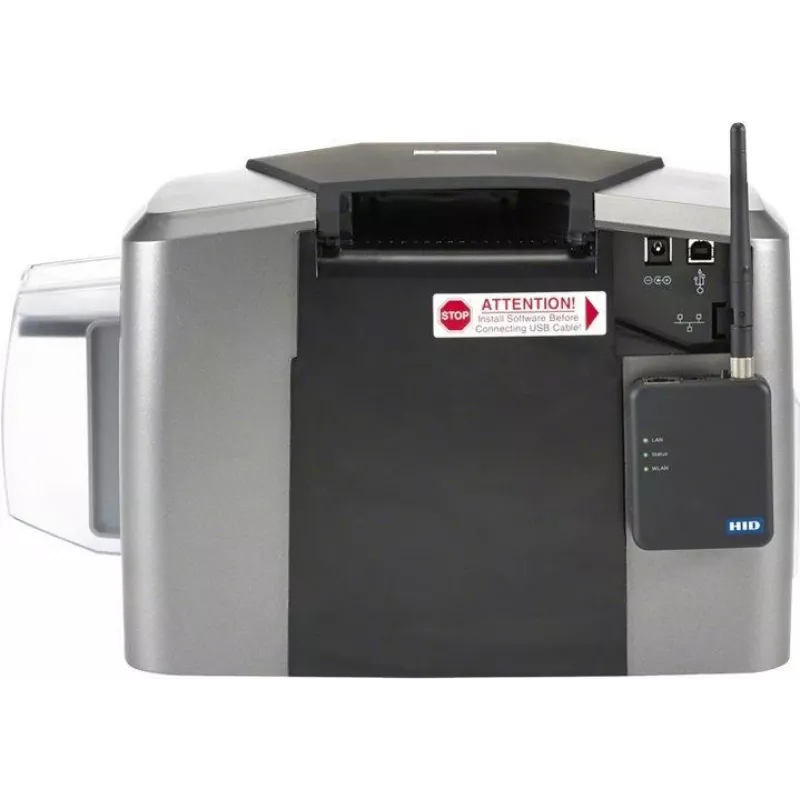 HID Fargo DTC 1250E Impresora de tarjetas de una cara - Transferencia térmica por sublimación de tinte/resina - CR-80 (85,6 x 54 mm) - USB 2.0