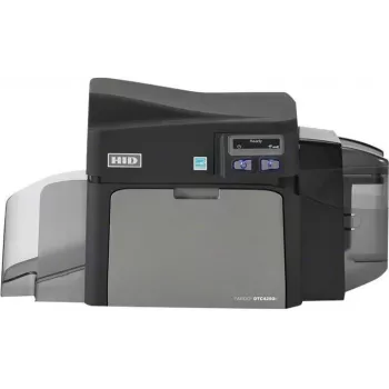 HID Fargo DTC4250e Impresora de tarjetas de plástico de una cara con sublimación térmica, CR-80, USB y Ethernet
