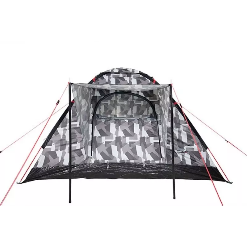 High Peak Beaver 3 tienda de campaña tipo cúpula camuflaje - 3 personas, impermeable 2000mm, varillas de fibra de vidrio