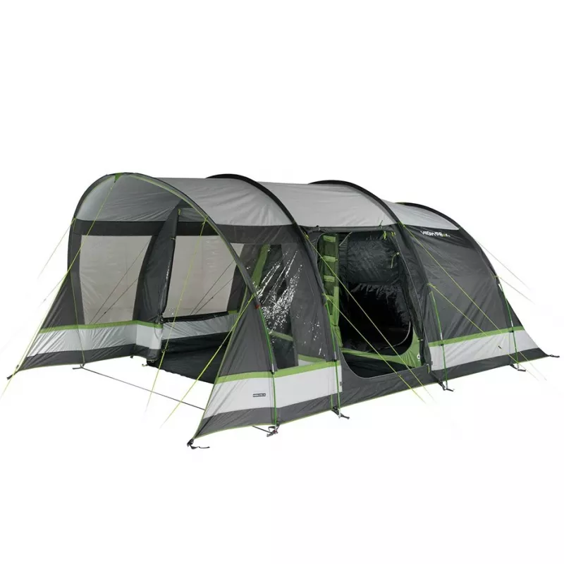 Tienda de campaña de túnel High Peak Garda 4.0 para 4 personas verde gris claro
