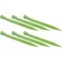 High Peak piqueta de plástico Glow Worm, 6 uds. (verde claro, 20 cm)