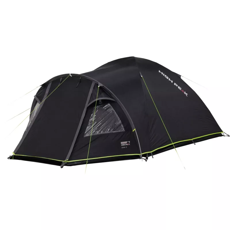 High Peak Talos 4 tienda de campaña tipo cúpula (gris oscuro / verde claro)