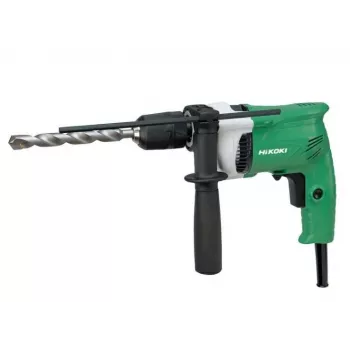 HiKOKI DV16VSSWUZ taladro 600W con portabrocas de cambio rápido, velocidad variable, giro a derecha/izquierda, empuñadura auxiliar y tope de profundidad