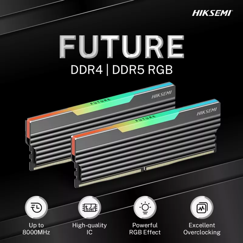 HIKSEMI Future RGB 16GB kit (2x8GB) 3600MHz DDR4 memoria gaming de sobremesa negra