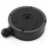 Caja de conexiones Hikvision DS-1280ZJ-S-Y para cámaras domo (negra, aleación de aluminio)
