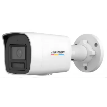 Cámara IP bullet Hikvision DS-2CD1047G3H-LIUF 4MP Full-Color con micrófono integrado, objetivo de 2.8mm, IP67, PoE
