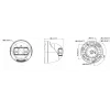 Hikvision DS-2CD1383G2P-LIUF/SL cámara IP turret Smart Hybrid Light 8 MP con audio bidireccional, objetivo 2,0 mm