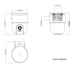 Hikvision DS-2CD1F47G3H-LIUF/SX 4 MP ColorVu 3.0 cámara de red motorizada pan-tilt, objetivo de 2,8 mm, audio bidireccional, iluminación IR/luz blanca 30 m, IP66