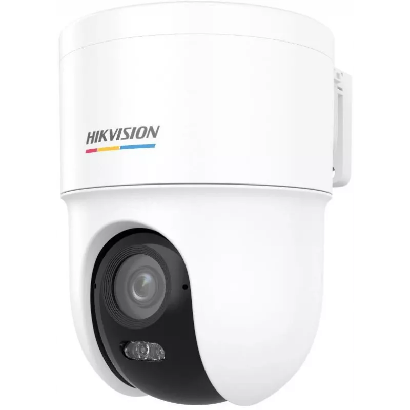 Hikvision DS-2CD1F47G3H-LIUF/SX 4 MP ColorVu 3.0 cámara de red motorizada pan-tilt, objetivo de 2,8 mm, audio bidireccional, iluminación IR/luz blanca 30 m, IP66