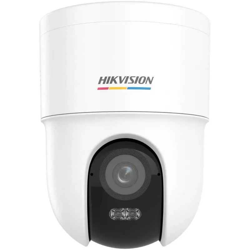 Hikvision DS-2CD1F47G3H-LIUF/SX 4 MP ColorVu 3.0 cámara de red motorizada pan-tilt, objetivo de 2,8 mm, audio bidireccional, iluminación IR/luz blanca 30 m, IP66