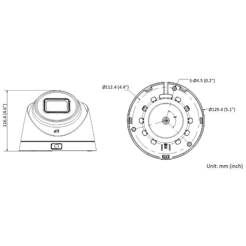 Hikvision DS-2CD1H43G2-IZ Cámara IP turret exterior 4MP, objetivo motorizado 2.8-12mm, 30m IR, IP67