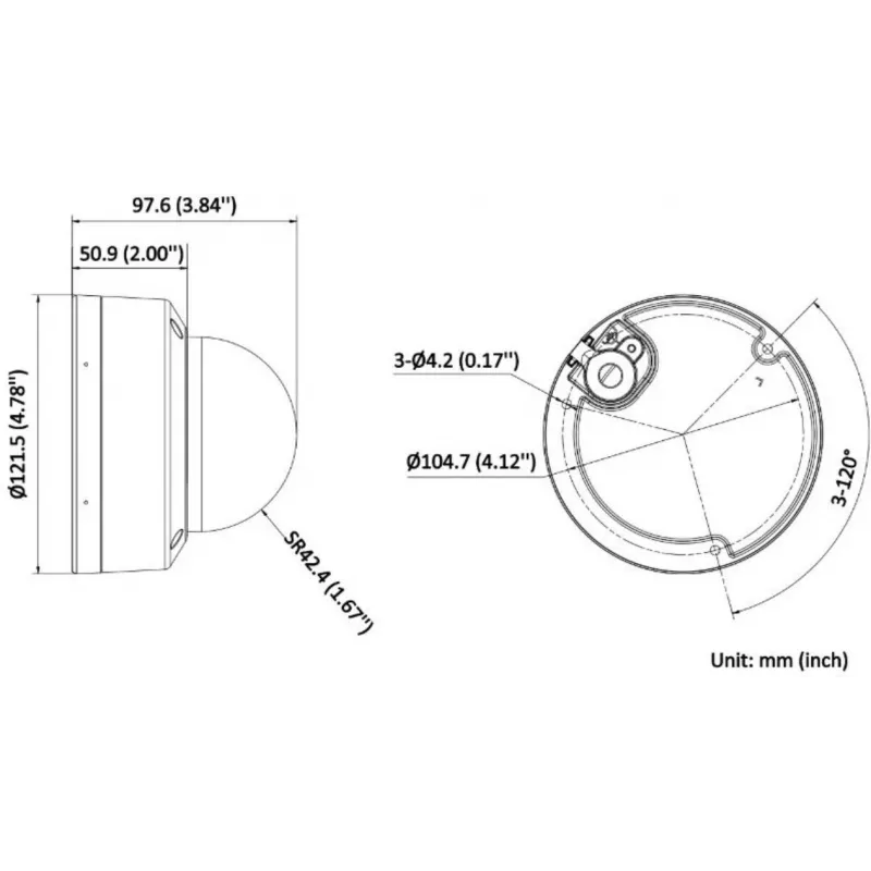Hikvision DS-2CD2183G2-LIS2U(2.8MM)(BLACK)/PL cámara IP domo AcuSense 8MP 4K UHD Smart Hybrid Light
