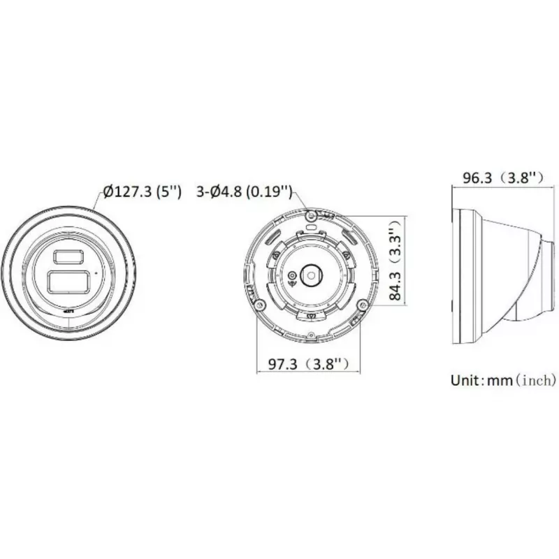 Hikvision DS-2CD2343G2-LI2U(2.8mm) cámara IP turret 4MP, Live-Guard, AcuSense, negra