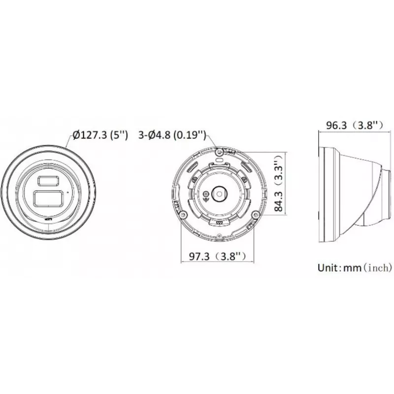 Hikvision DS-2CD2343G2-LI2U(2.8mm) cámara IP turret 4MP, Live-Guard, AcuSense, negra