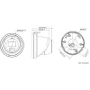 Hikvision DS-2CD2366G2H-IU 2,8mm Cámara IP turret AcuSense 6MP negra