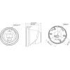 Hikvision DS-2CD2367G3-LIS2UY/SL 2.8mm cámara de red turret para exterior 6MP con AcuSense, audio bidireccional y luz blanca