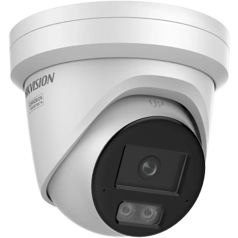 Hikvision DS-2CD2367G3-LIS2UY/SL 2.8mm cámara de red turret para exterior 6MP con AcuSense, audio bidireccional y luz blanca