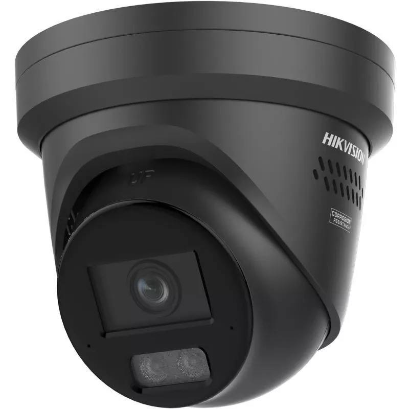 Cámara de red turret 6MP AcuSense Hikvision DS-2CD2367G3-LIS2UY/SRB, 2,8 mm, negra