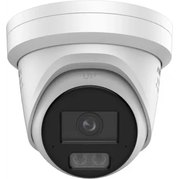 Hikvision DS-2CD2387G3-LIS2UY/SRB Cámara turret exterior 8MP con AcuSense, objetivo 2.8mm, audio bidireccional, IP67, PoE