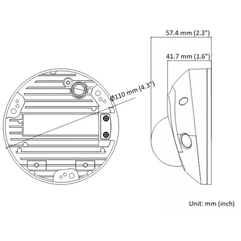 Hikvision DS-2CD2543G2-IWS cámara domo Wi-Fi IR 4MP AcuSense (2.8mm)
