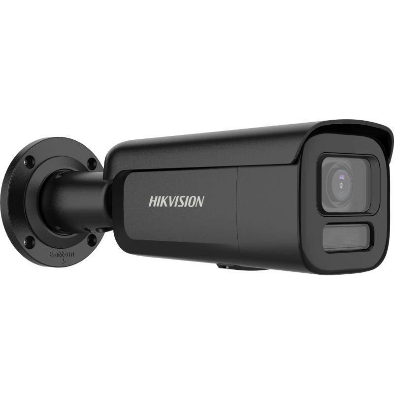 Cámara IP bullet Hikvision DS-2CD2647G3T-LIZSY 4MP IR, objetivo motorizado 2,8-12mm, AcuSense, negra