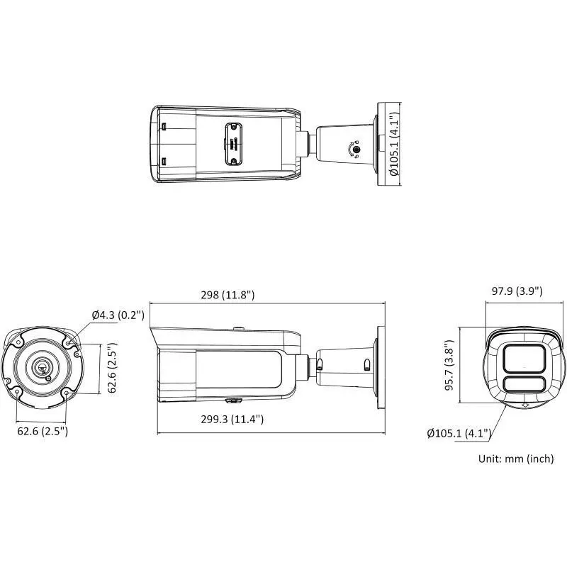 Hikvision DS-2CD2686G2HT-IZS(2.8-12)/eF/BLK PL Cámara IP tipo bala IR 8MP