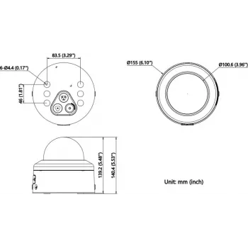 Hikvision DS-2CD2766G3-IPTRZSY (2.8-12mm) negra 6MP AcuSense cámara IP tipo bala, H.265+, PoE, 40m IR, IP67/IK10