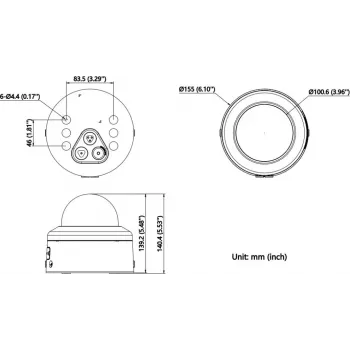 Cámara IP Hikvision DS-2CD2786G3-IPTRZSY(2.8-12mm)BLACK 8MP AcuSense