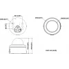 Cámara de vigilancia IP domo exterior Hikvision DS-2CD2786G3-IPTRZSY 8MP con objetivo motorizado 2,8-12mm, AcuSense, ColorVu, IR 40m, IP67