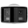 Hikvision DS-2CD2T46G2P-ISU/SL(2.8MM)(C) Cámara IP panorámica AcuSense 4MP, 2x 2,8mm, campo de visión 180°, IP67, PoE