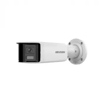 Hikvision DS-2CD2T46G2P-ISU/SL(2.8MM)(C) Cámara IP panorámica AcuSense 4MP, 2x 2,8mm, campo de visión 180°, IP67, PoE