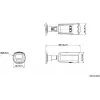 Hikvision DS-2CD2T83G2-4LI 4mm Cámara IP tipo bala 8MP AcuSense Hybrid Light