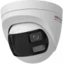 Cámara CCTV turret Hikvision DS-2CE72KF3TP-DLS(180°) 3K con objetivo de 2,8 mm, campo de visión de 100°, luz blanca, IP67, 12 VDC