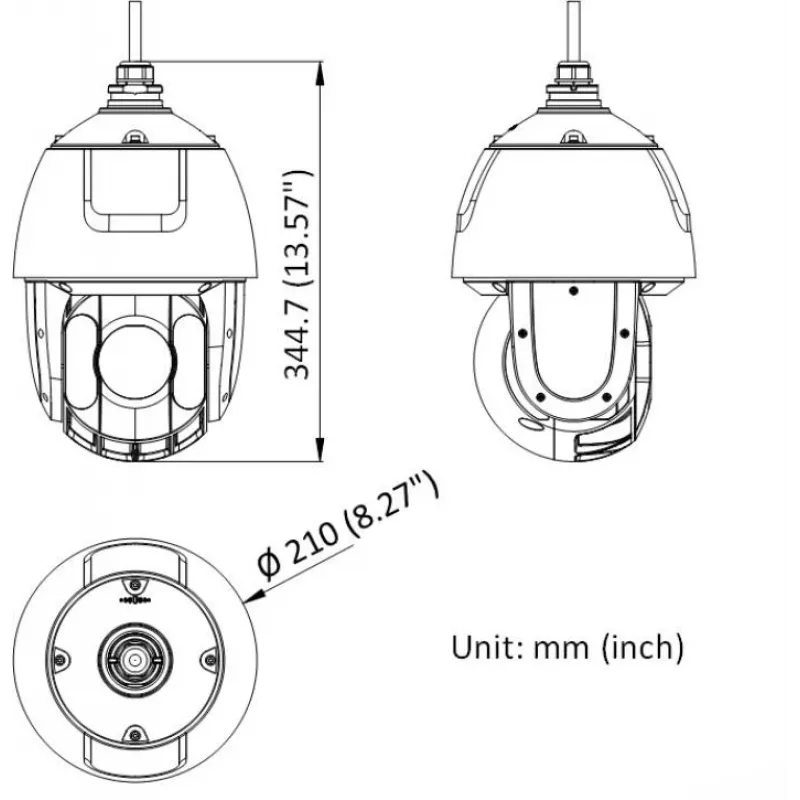 Hikvision DS-2DE5432IWG1-E Cámara de seguridad IP PTZ tipo domo 4MP 32x