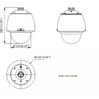 Hikvision DS-2DE5432WG1-E Cámara IP de vigilancia domo PTZ 4MP, 32x zoom óptico, 150m IR, PoE+