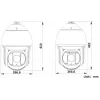 Hikvision DS-2DF8425IX-AELW(T5) cámara domo de red Speed Dome 8MP 25x IR con láser, DarkFighterX, alcance láser 500m