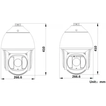 Hikvision DS-2DF8425IX-AELW(T5) cámara domo de red Speed Dome 8MP 25x IR con láser, DarkFighterX, alcance láser 500m