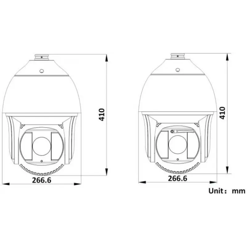 Hikvision DS-2DF8425IX-AELW(T5) cámara domo de red Speed Dome 8MP 25x IR con láser, DarkFighterX, alcance láser 500m