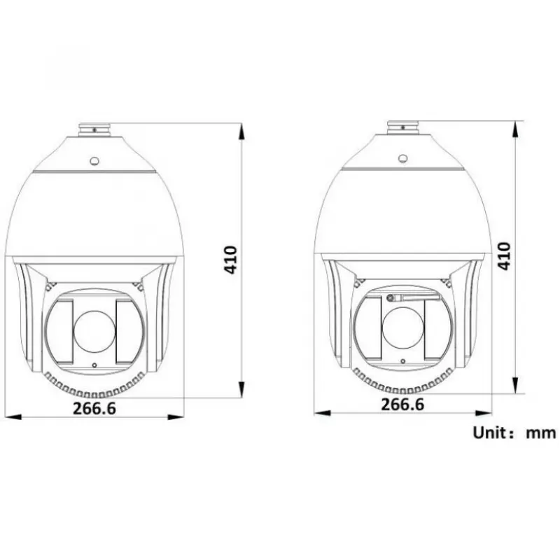 Hikvision DS-2DF8425IX-AELW(T5) cámara domo de red Speed Dome 8MP 25x IR con láser, DarkFighterX, alcance láser 500m