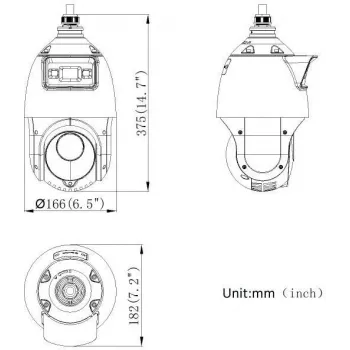 Hikvision DS-2SE4C425MWG-E(14F0) PL cámara PTZ 4MP PanoVu de doble objetivo con AcuSense y ColorVu