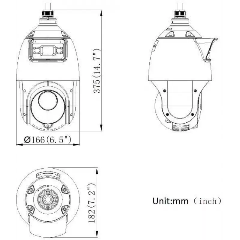 Hikvision DS-2SE4C425MWG-E(14F0) PL cámara PTZ 4MP PanoVu de doble objetivo con AcuSense y ColorVu