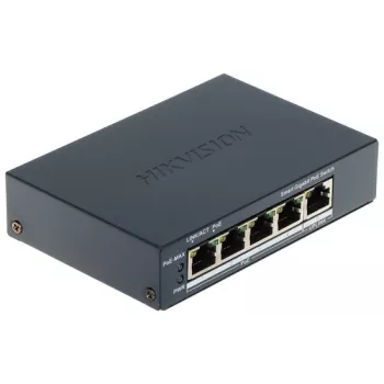 Hikvision DS-3E1505P-EI switch PoE de 4 puertos 1 Gbps