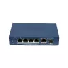 Switch no gestionado Hikvision DS-3E1506P-EI/M-4P1T1F(O-STD) con 4 puertos PoE+, 1 Gigabit RJ45 y 1 uplink SFP