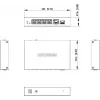 Switch no gestionado Hikvision DS-3E1506P-EI/M-4P1T1F(O-STD) con 4 puertos PoE+, 1 Gigabit RJ45 y 1 uplink SFP